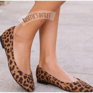 Vionic Brown Leopard Print Flats